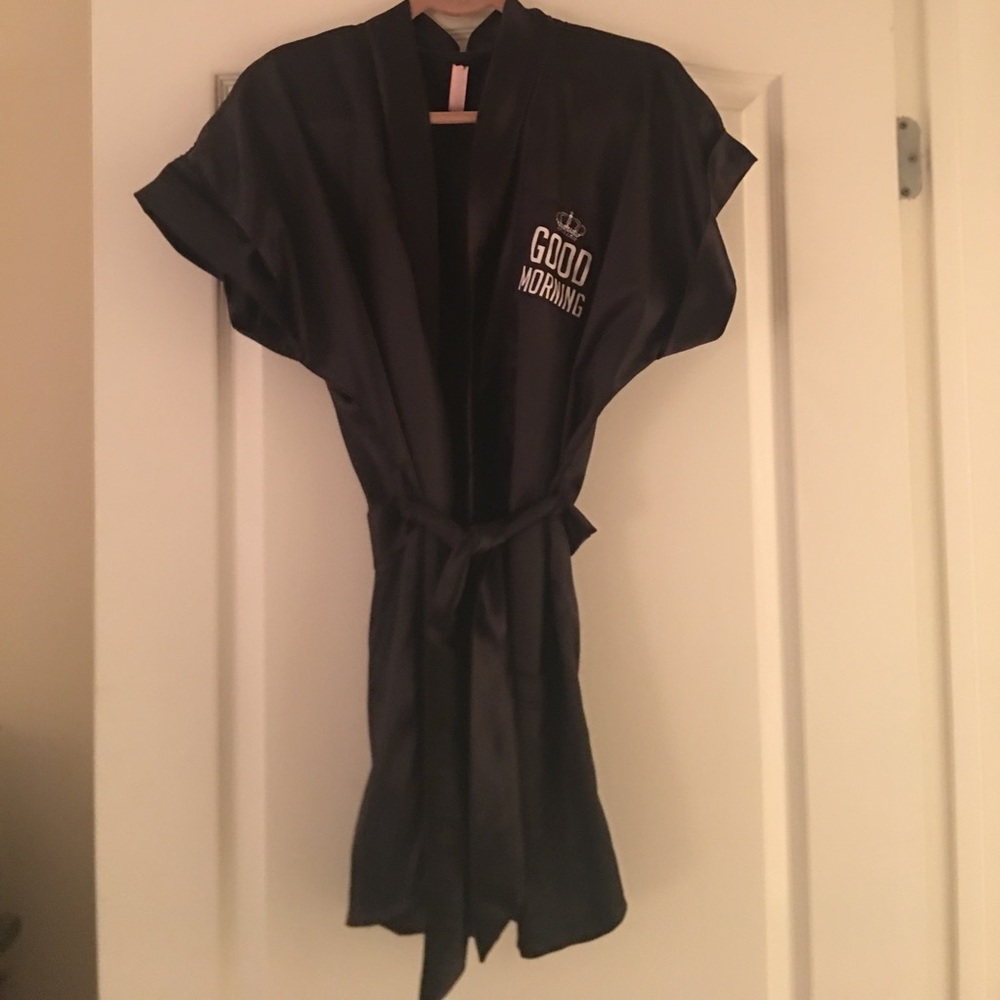 Brand new satin robe, "Good Morning"
