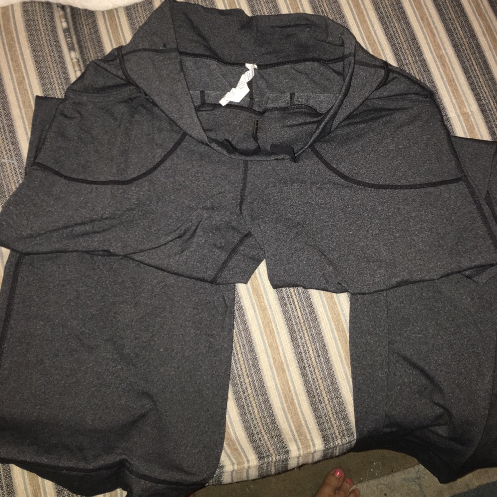 Wide leg Lululemon grey sweatpants