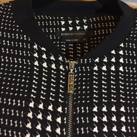 BCBG Sheer Sleeve Bomber Jacket - Picture 4 of 8