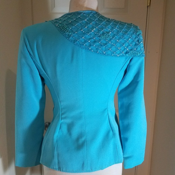 Turquoise pageant suit - Picture 4 of 4