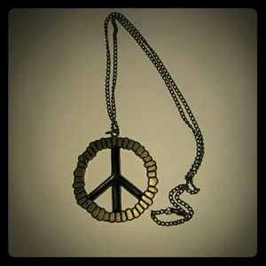 Peace sign necklace