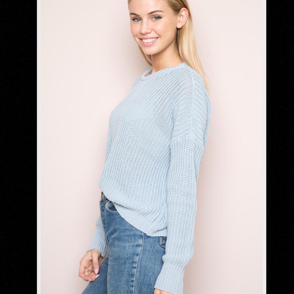 Brandy Melville blue Ollie sweater