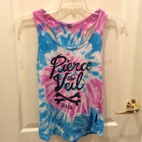 Tops - Pierce the veil racerback tie dye tank
