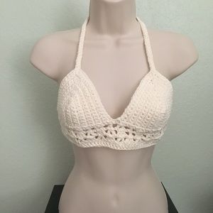 Crochet bikini top