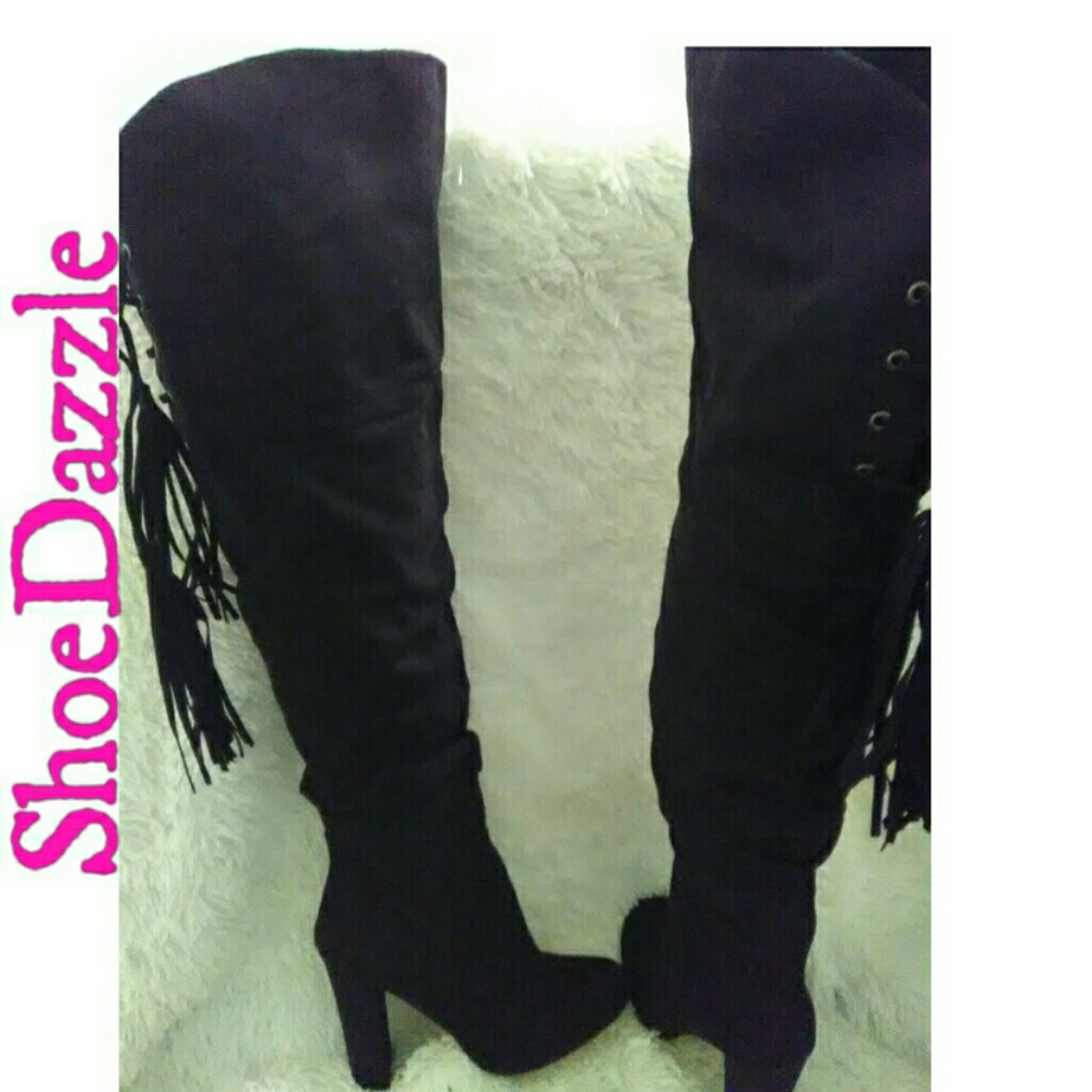 Suede Thigh High Boots