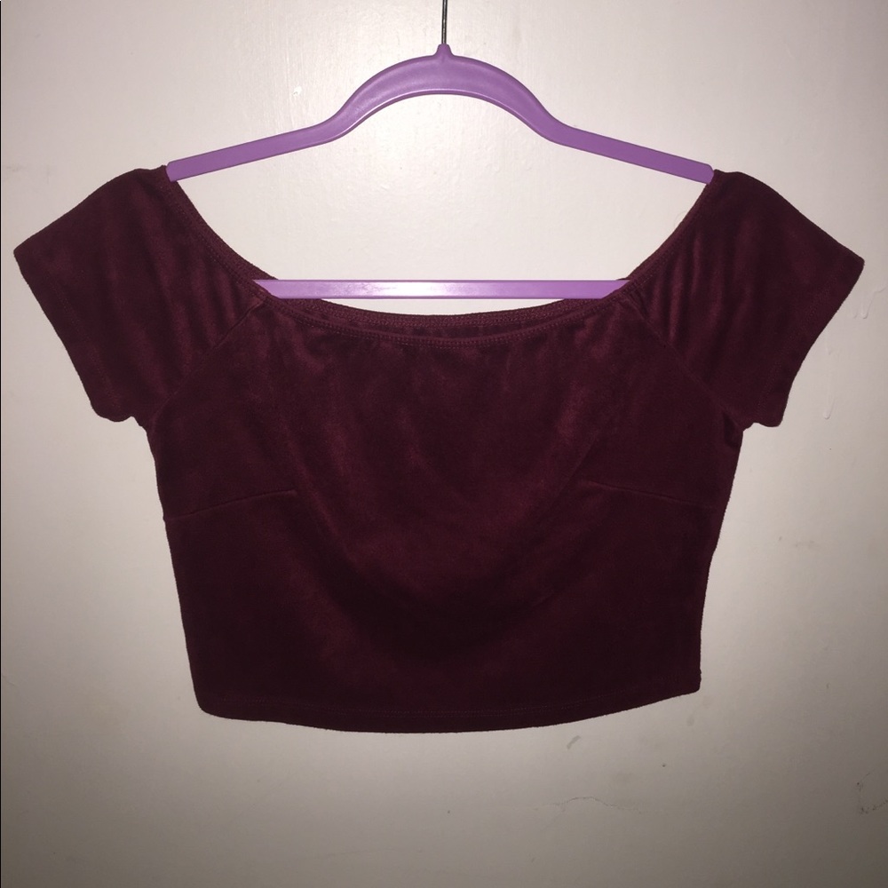 Red Velvet Crop Top