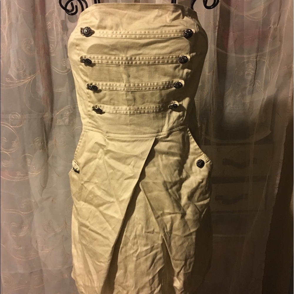 Military Coat Style Dress