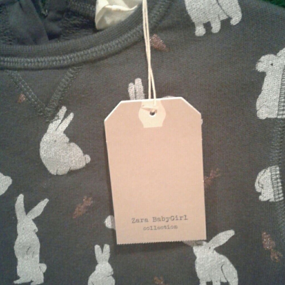 Brand new Zara babygirl bunny sweater