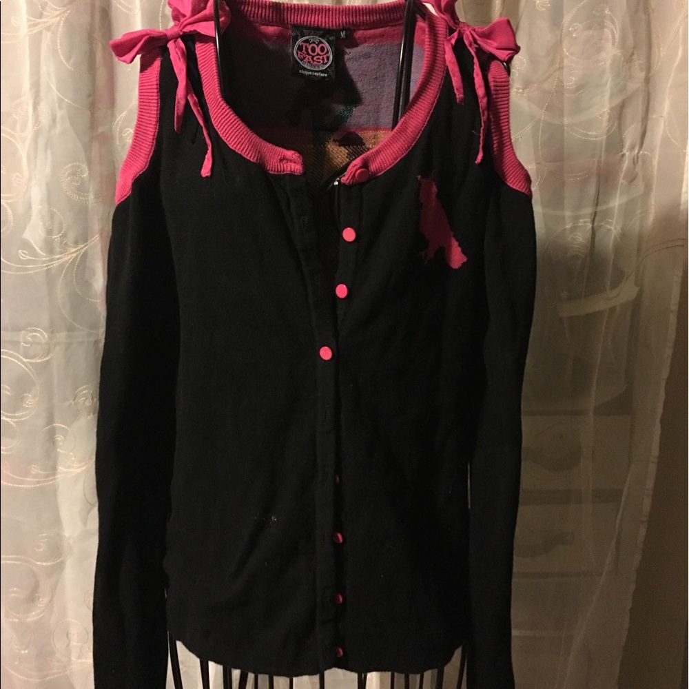 Open Shoulder Cardigan