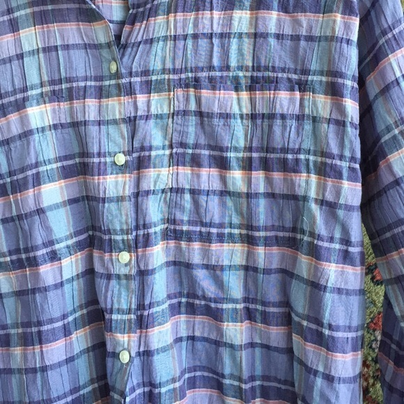 SALE! Madewell Plaid Button Down - Picture 4 of 4