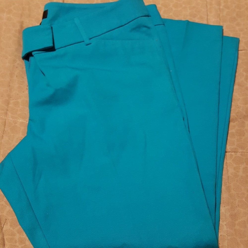 Brand NWOT turquoise cropped pants