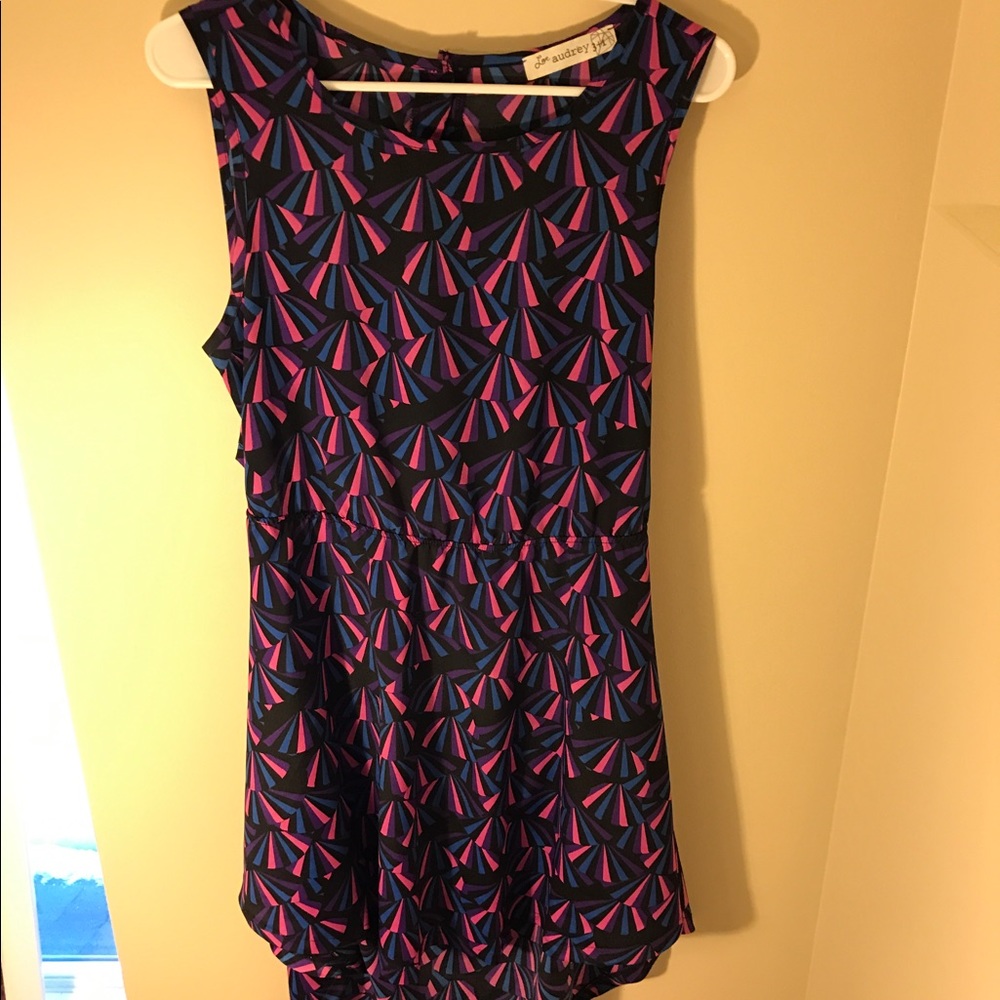 💜💙PATTERNED HIGH/LOW DRESS💙💜