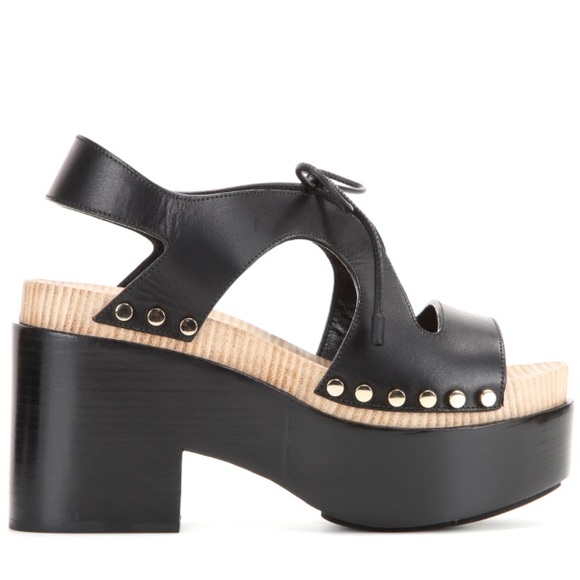 SUPER SALE!!! ⚡️BALENCIAGA LEATHER PLATFORM SANDALS - Picture 3 of 8