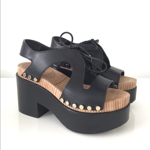 SUPER SALE!!! ⚡️BALENCIAGA LEATHER PLATFORM SANDALS - Picture 5 of 8