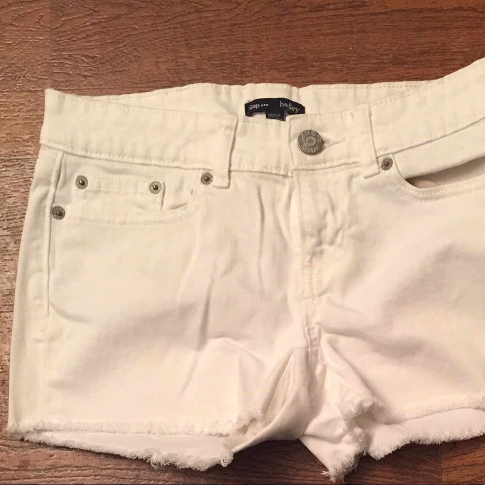 White Denim Shorts