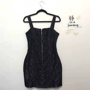 Walter by Walter Baker Metallic Pleated Dress