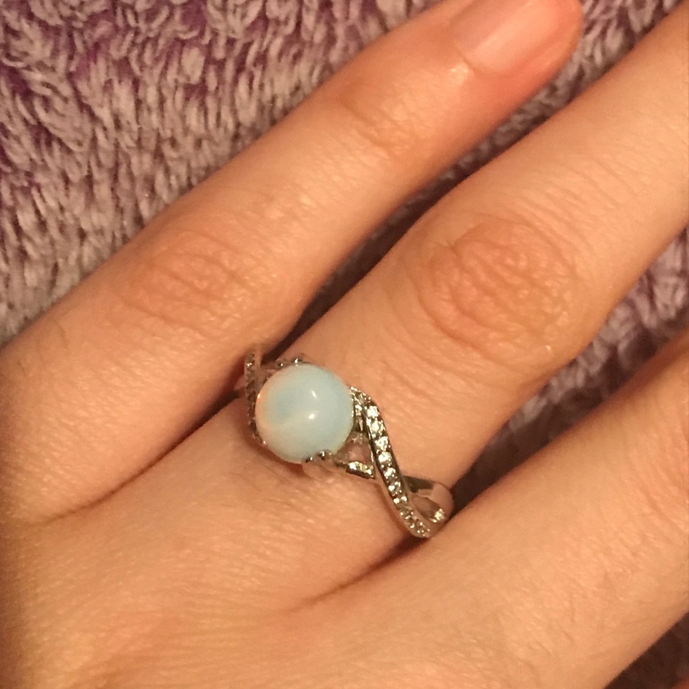Moonstone Charmed Aroma Ring