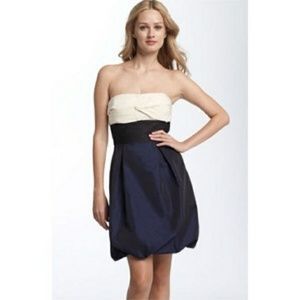 BCBG Max Azria - Blue, Black, Cream Dress