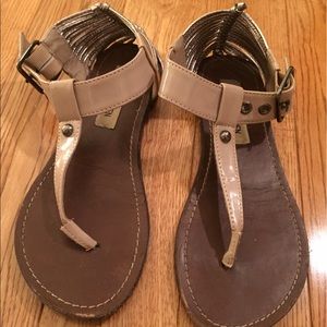 Steve Madden Metallic Size 5.5/6 Sandals