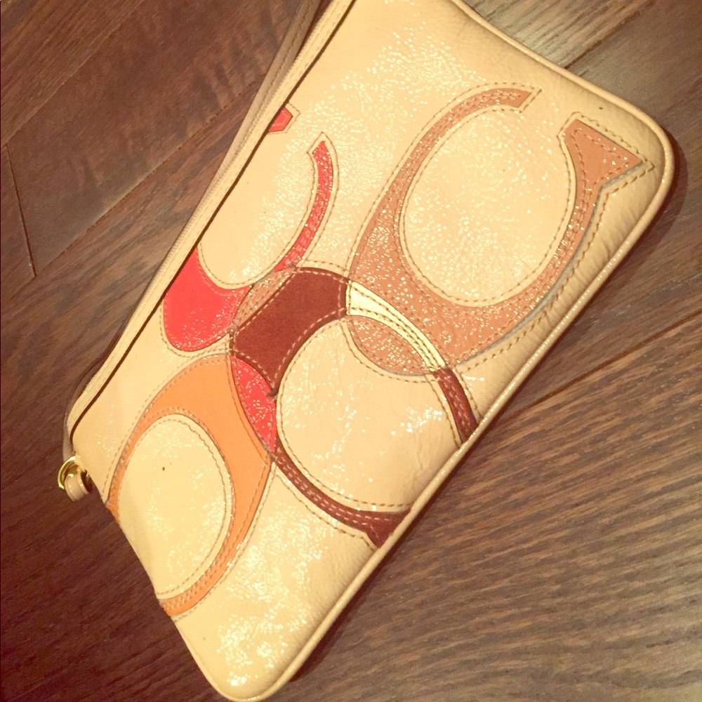 Coach purse with mild pen markings