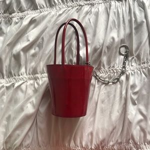 Alexander Wang Red bucket bag with chain