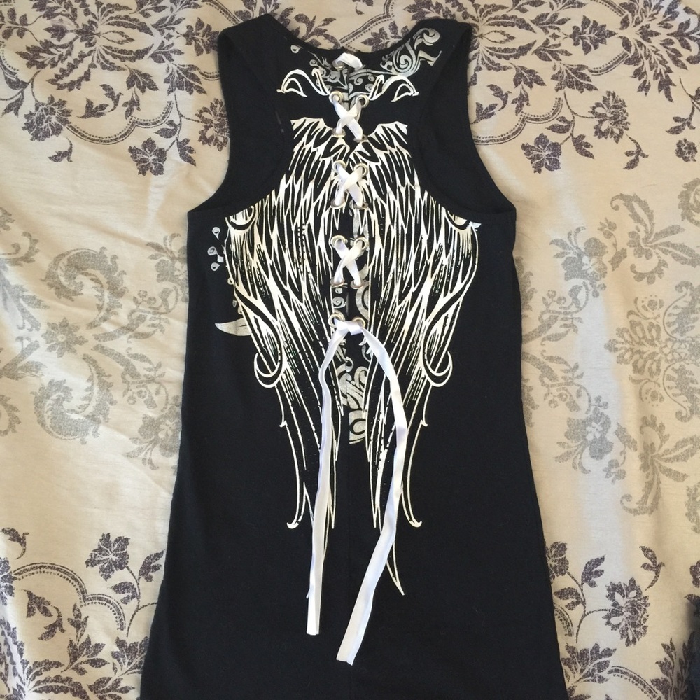 Lace-up Racerback Tank