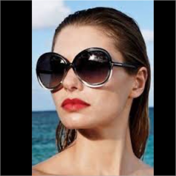 Tom Ford Purple Glitter Framed Oval Sunglasses main image 4