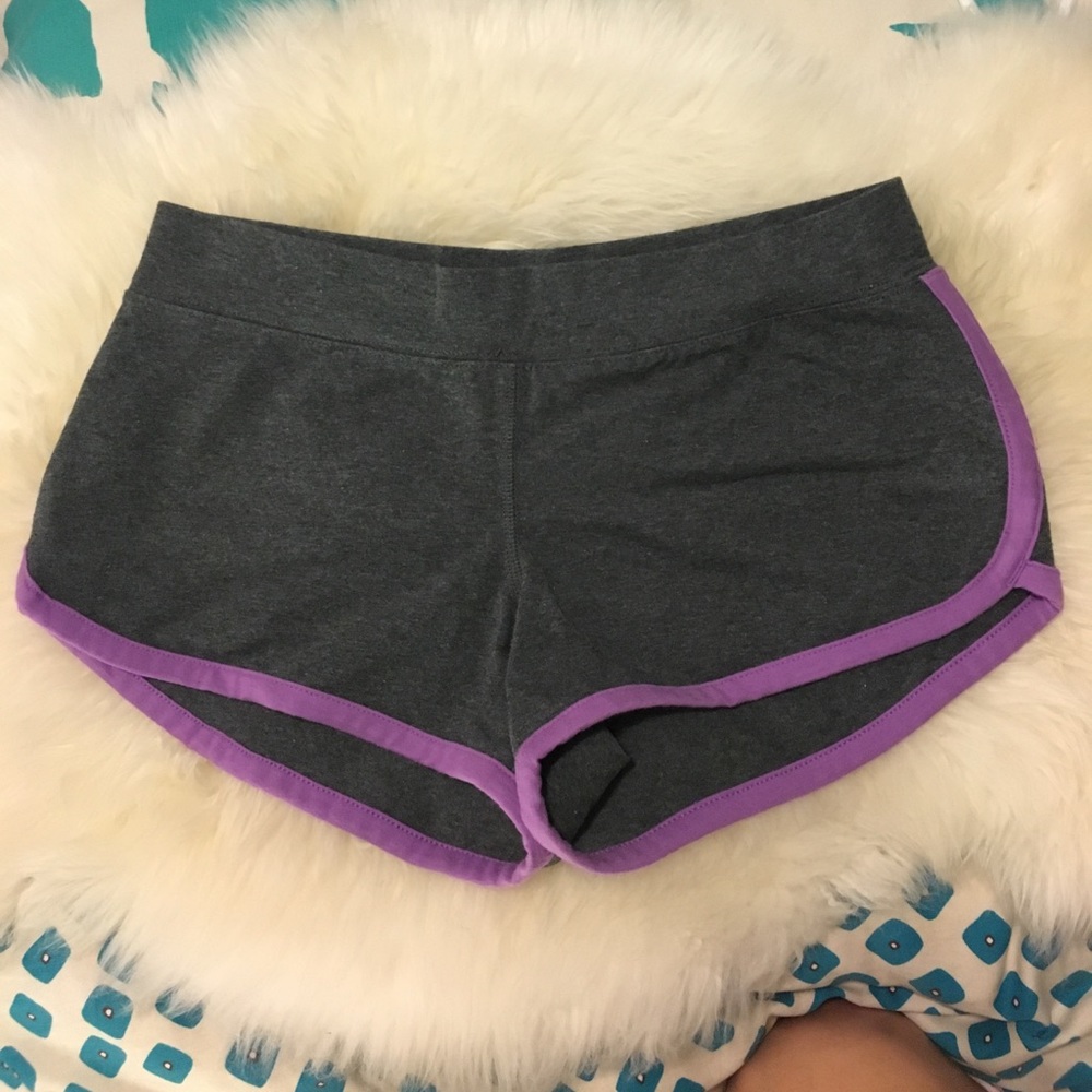 VTG Y2K Victoria's Secret gray purple XS shorts workout