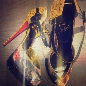 CLouboutin Ankle wrap D'orsay Trash collection