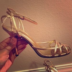 Strapped Gold sandals