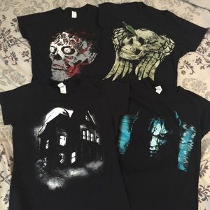 Lot of 4 Horror Shirts