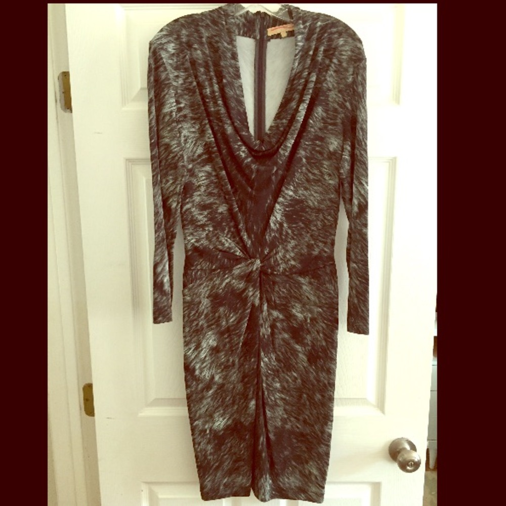 Michael Kors draped dress, unique pattern