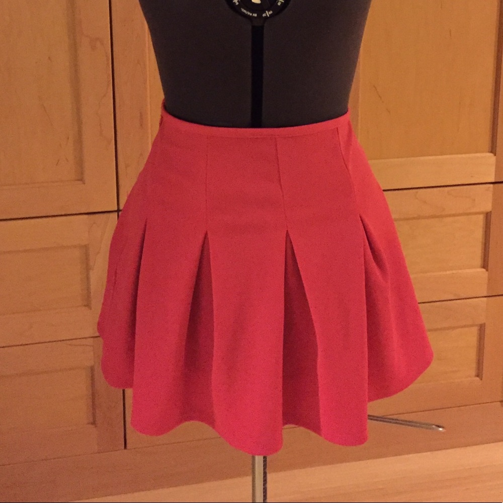 Pink A-line Mini Shirt