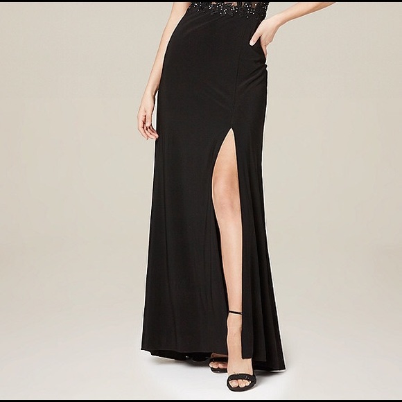 Bebe desi lace appliqué dress gown - Picture 3 of 6