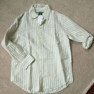 NWT Gap Kids boy shirt , size 6-7, cotton, Linen