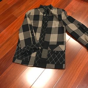 Autumn short plaid coat jacket
