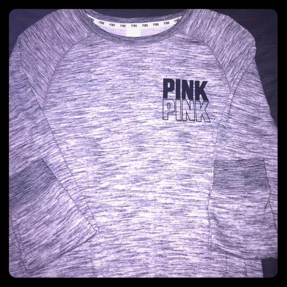 PINK: Matching Light Grey Sweatsuit