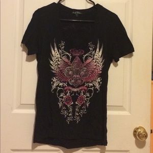 Black juniors t shirt