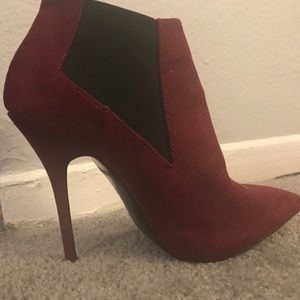 Burgundy shoes