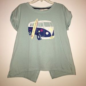 roxy overlapping back shirt