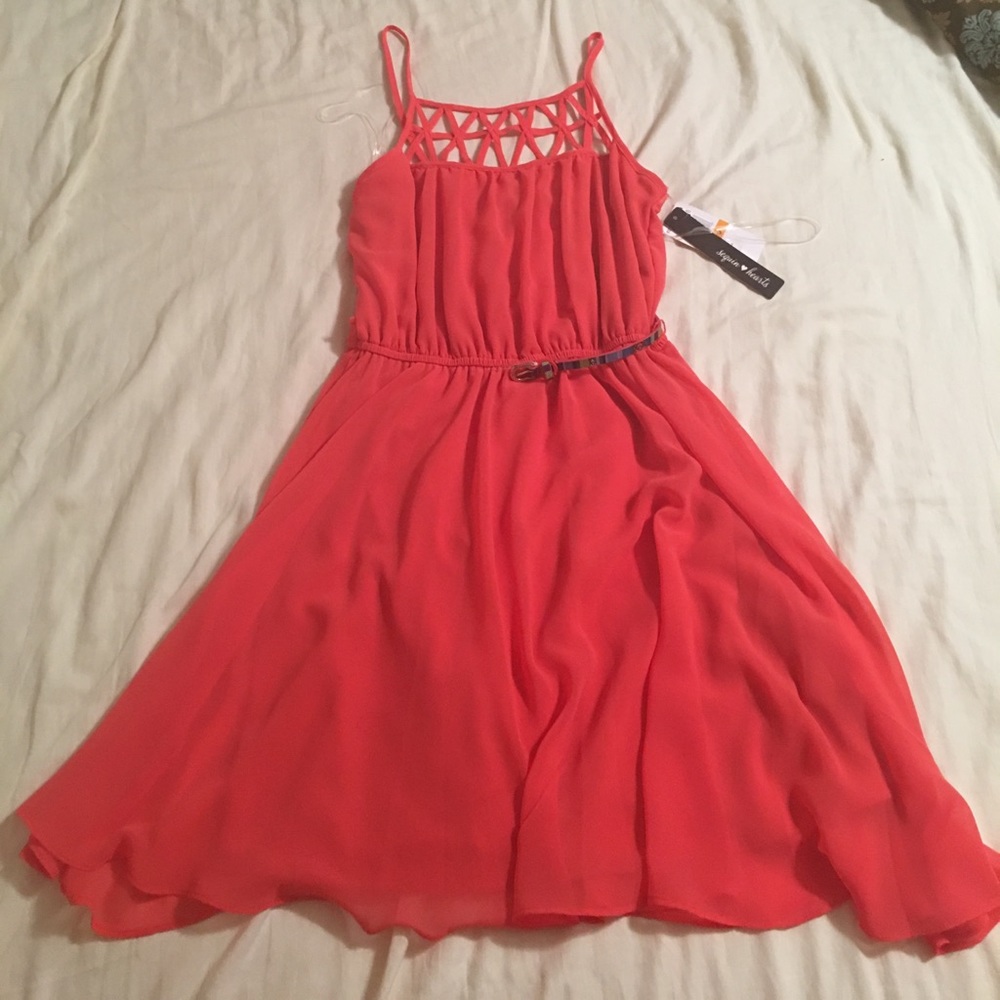 Coral dress