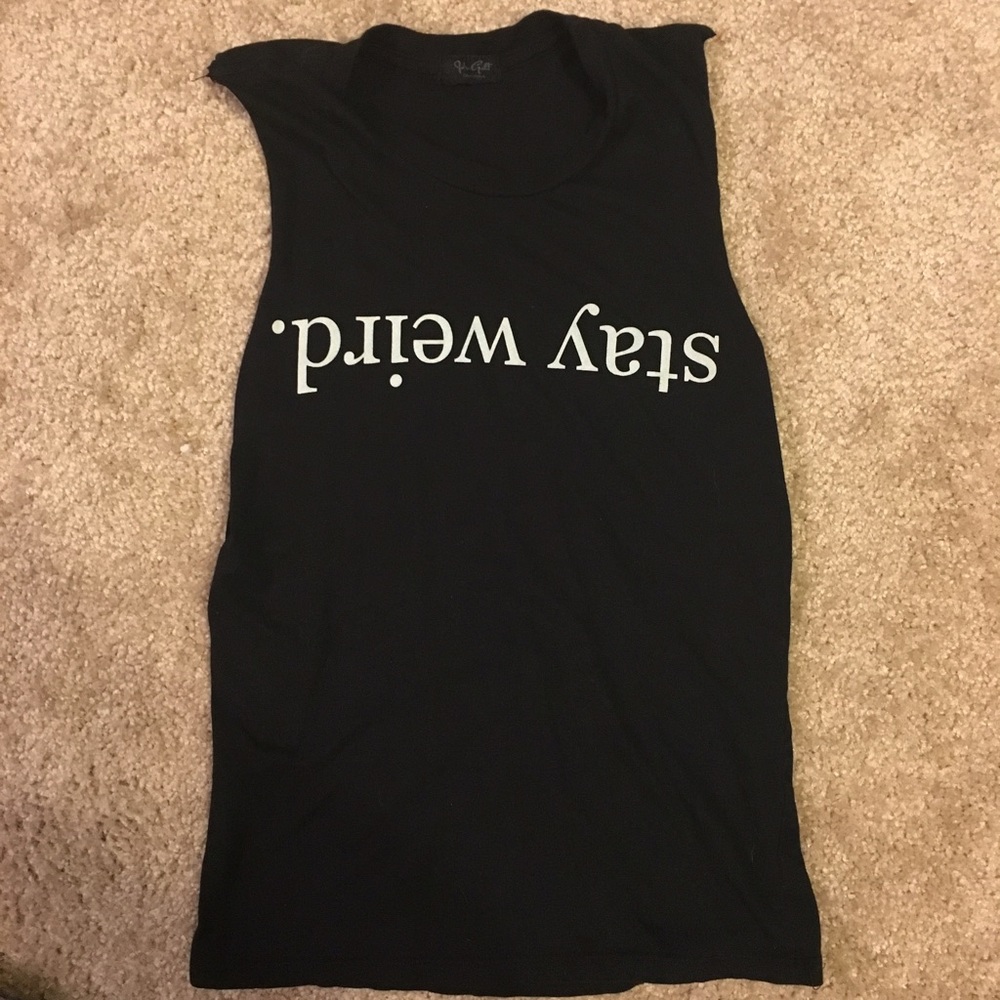 Brandy Melville stay weird tank