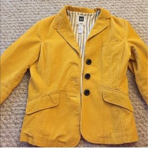 Gap mustard/yellow corduroy blazer/jacket