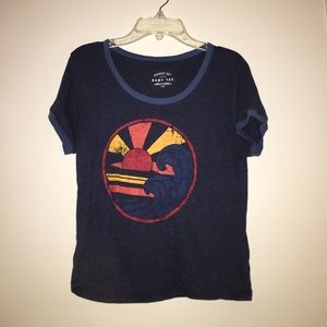 aeropostale sun n' sea crop top baby tee