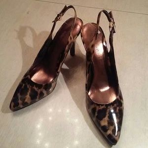 NWT Leopard Sling Back Heals