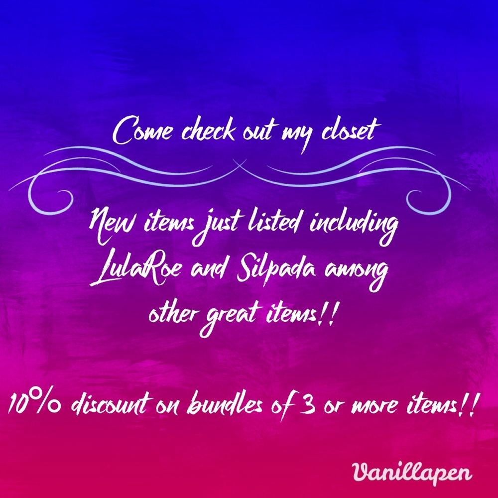 New items listed...discount on bundles!!