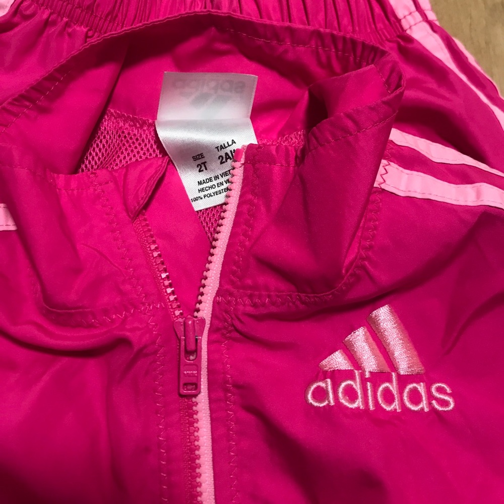 Adorable Adidas track jacket windbreaker outfit
