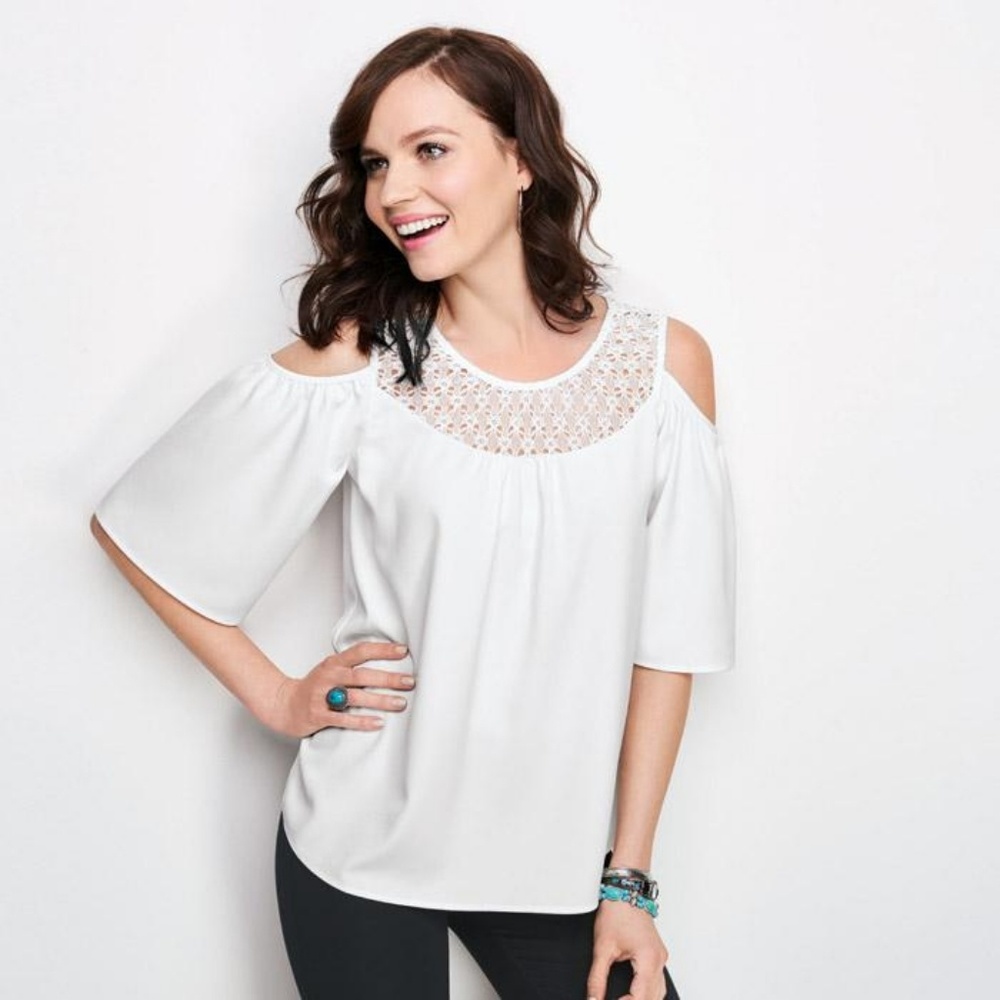 Cold-Shoulder Flirty Top