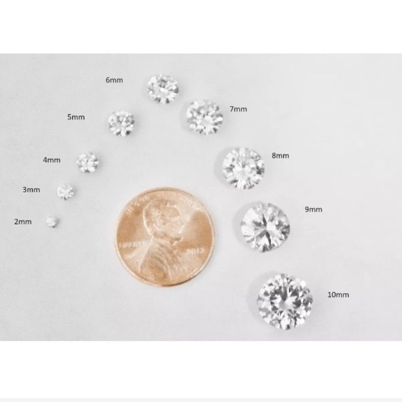 9mm Ruby CZ Gemstone & Silver Filled Earrings - Picture 8 of 8