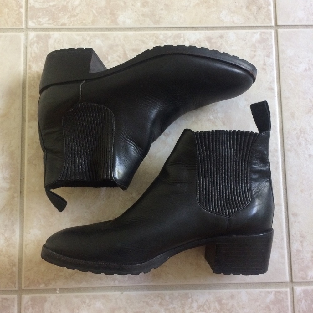 Cole Haan Black Leather Boots
